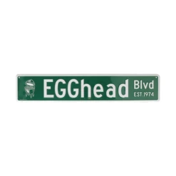 Big Green Egg Straatnaambord Egghead BLVD