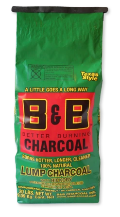B&B Hickory Lump Charcoal 9 Kg